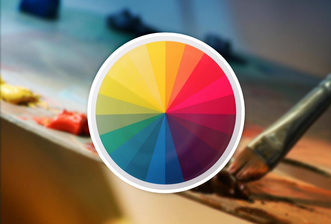 Vinyl Color Wheel Sticker, Rainbow Sticker, Creative Journal Decor, Art ...