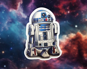 Star Wars R2D2 Tattoo Sticker, Droid Decal, Laptop Decoration, Geek Chic, Gift for Sci-Fi Fans