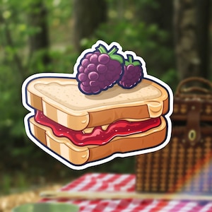 Peanut butter jelly time Sticker