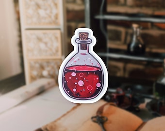Potion Bottle Vinyl Sticker, Witchy Decal, Laptop Sticker, Water Bottle Sticker, Gift For Her