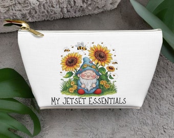 Pochette pour accessoires My Jetset Essentials, sac pour accessoires de voyage Gnome, pochette chargeur, pochette de voyage, sac de voyage, pochette pour accessoires, pochette tournesol