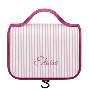 Hanging Toiletry Cosmetic Travel Bag Hanging Large Makeup bag, Personalized with Name perfect for Travel, College Students Gift for her