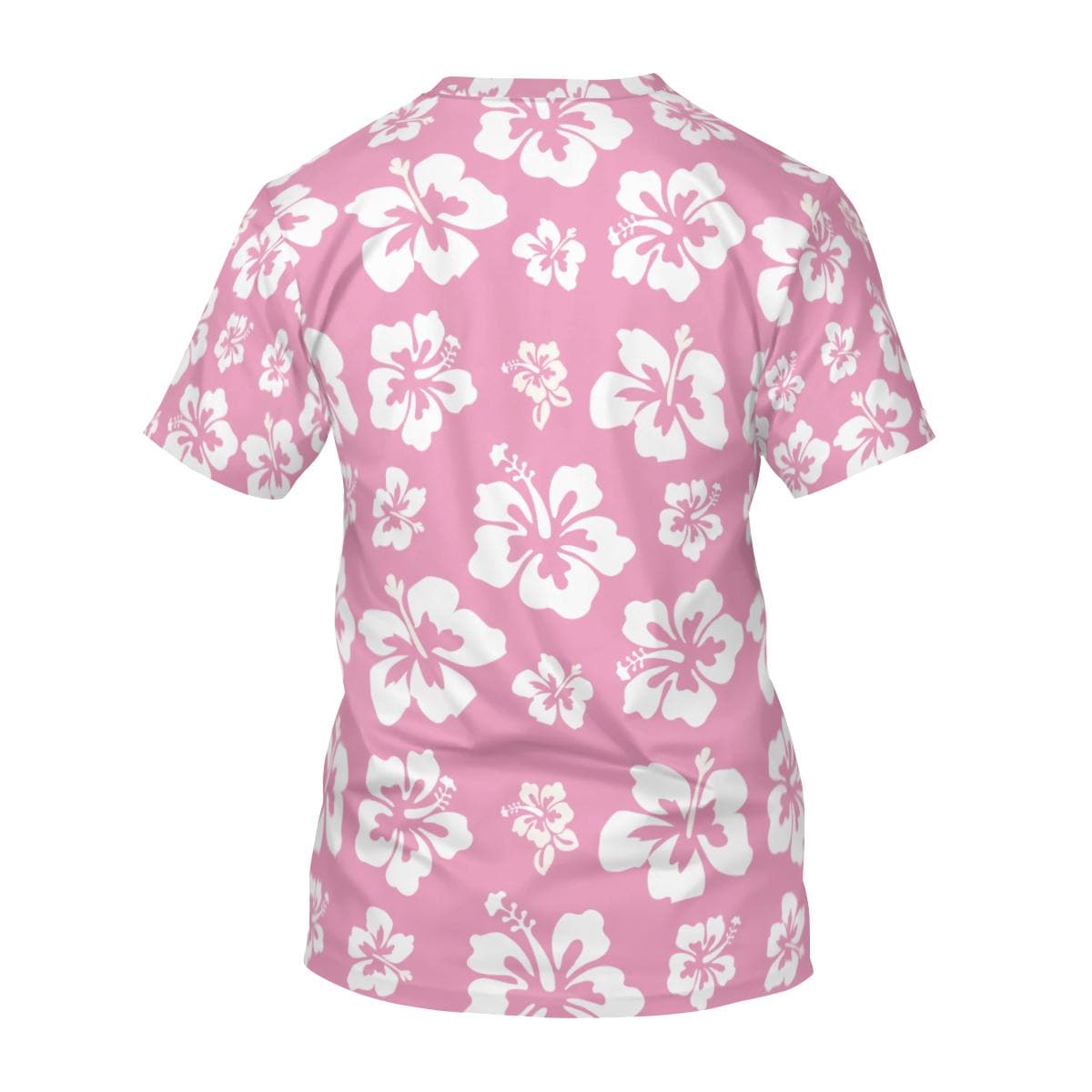 Pink Hibiscus Hawaiian Shirt: Floral All Over Print Tee - Etsy
