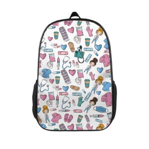 Sac à dos Nurse Life pour le travail, sac à dos pour assistants médicaux de l'AIIC cartable d'infirmière
