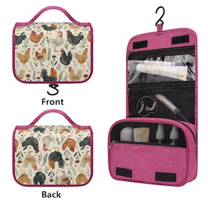 Hanging Toiletry Bag for Women, Travel Makeup Bag Organizer, image 3