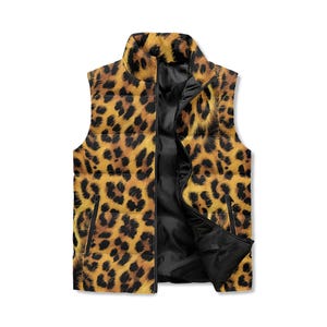 Leopard Print Vest - Etsy