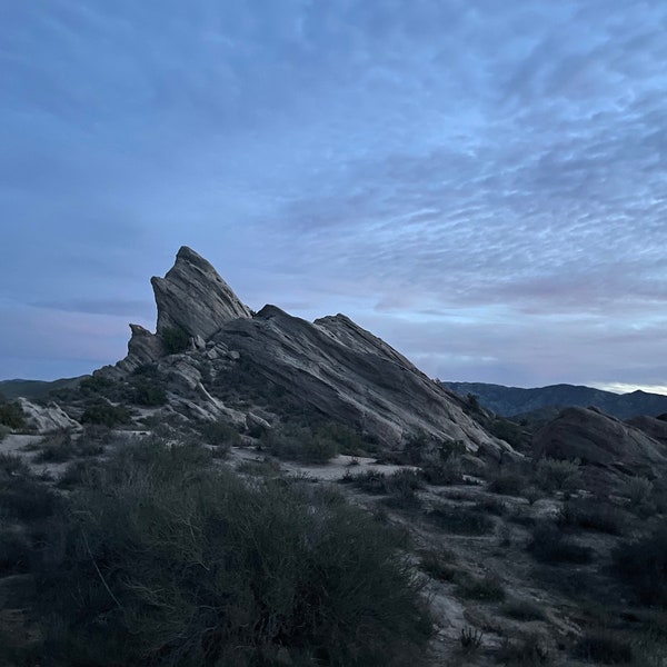Rock in Vasquez National Park in LA