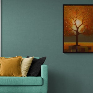 Tree of Life Wall Art Print, Digital Download Spiritual Art, Enchanted