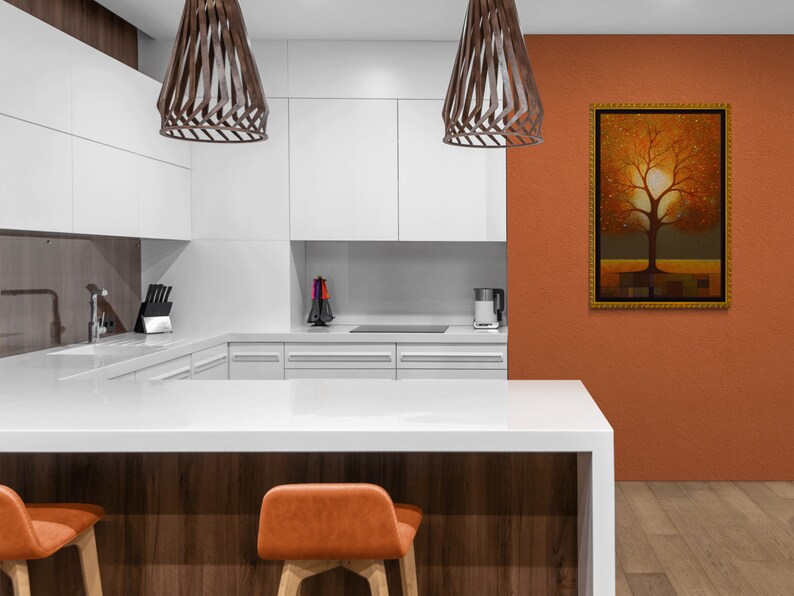 Tree of Life Wall Art Print, Digital Download Spiritual Art, Enchanted