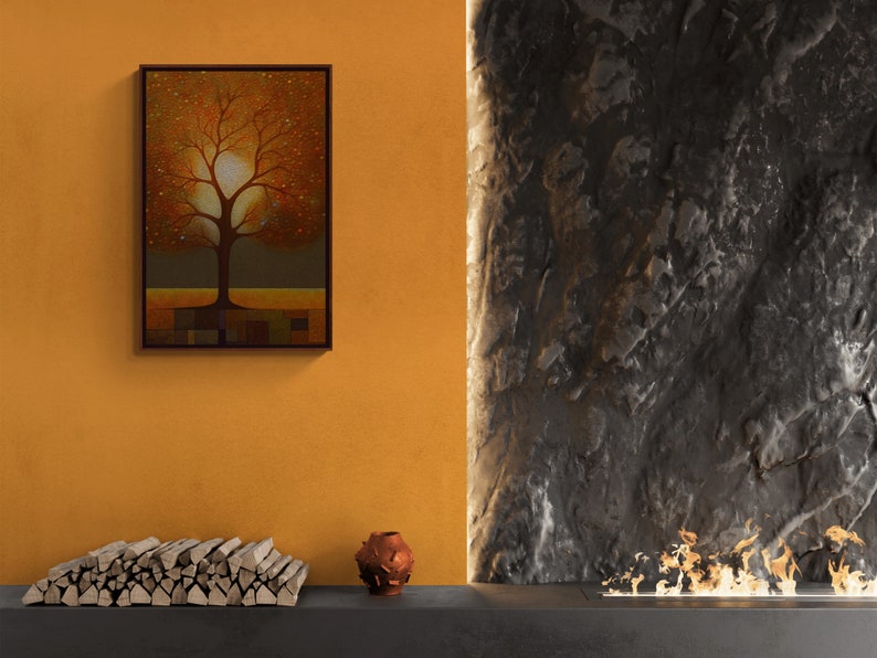 Tree of Life Wall Art Print, Digital Download Spiritual Art, Enchanted