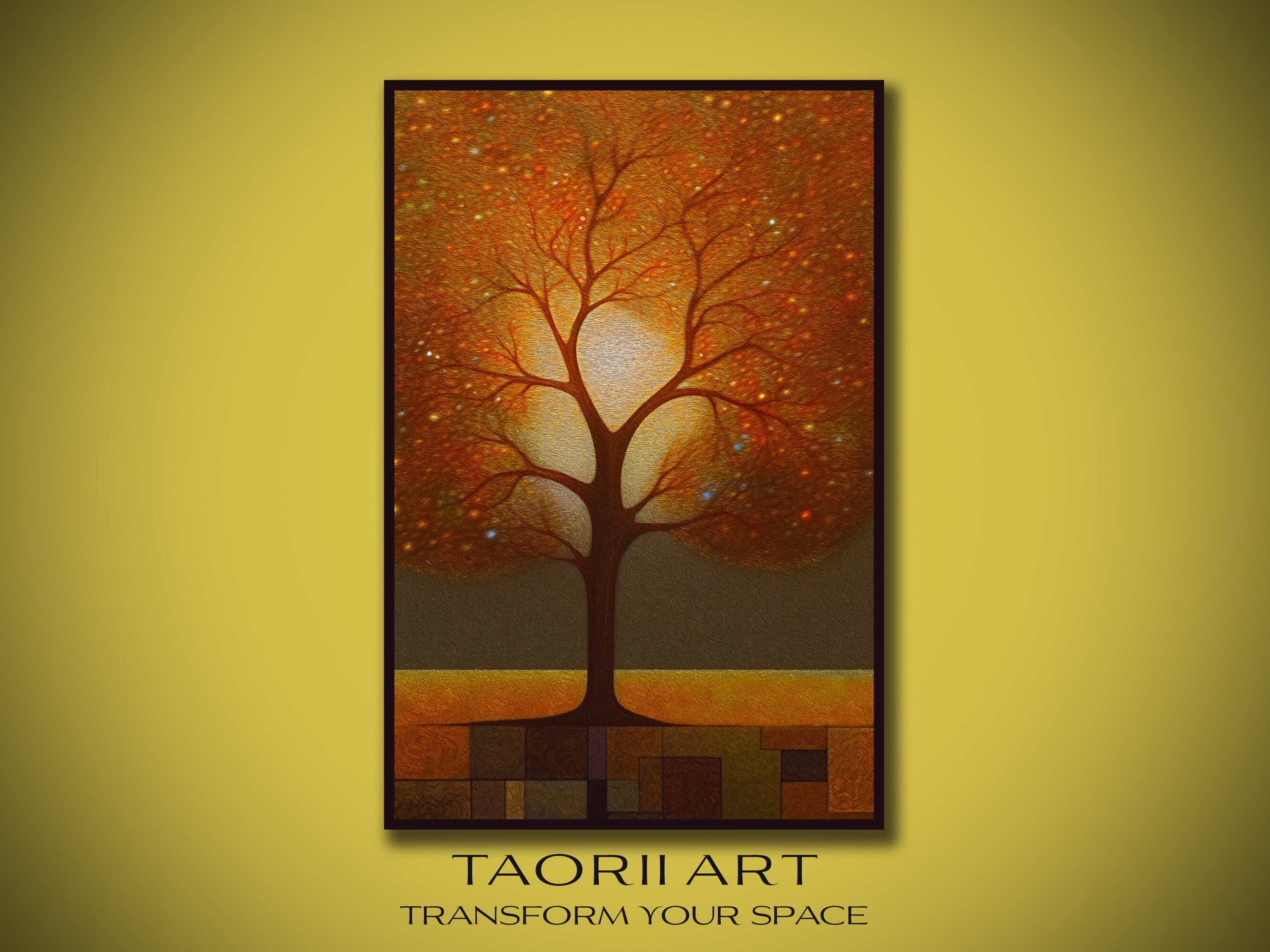 Tree of Life Wall Art Print, Digital Download Spiritual Art, Enchanted