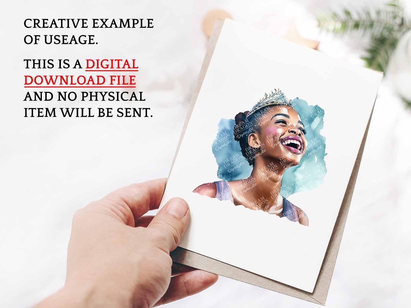 Black Women Wearing Crowns, Black Queens Clipart, Black Women Clipart