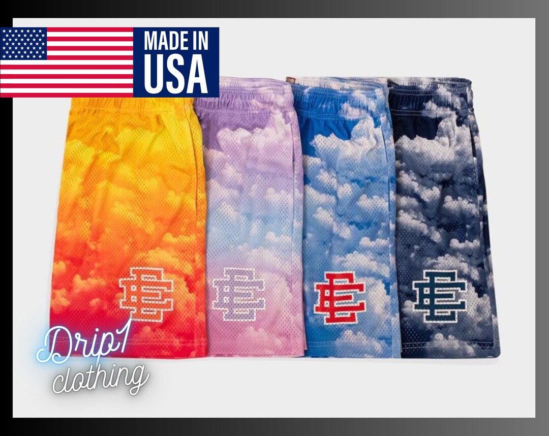 Eric Emanuel Sky Clouds Shorts Design Branded Premium Basic - Etsy