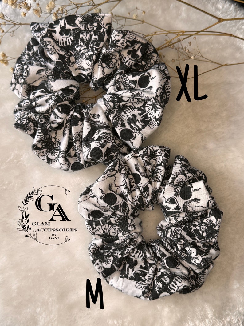 Scrunchie Skull Scrunchies Haarband Haargummi Bild 4