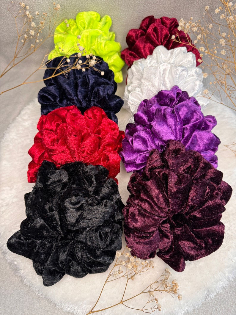 Scrunchies Samt Scrunchies Haarband Haargummi Zopfgummi Scrunchie Bild 1