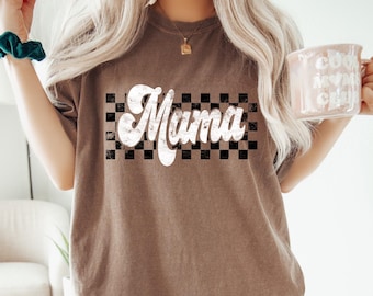 Comfort Colors® Retro Mama Shirt, Mothers Day Gift For Mom, Pregnancy Announcement Gift, Unique Mom Gift, Mom Birthday Gift, Mom To Be Shirt