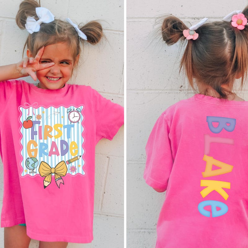 Custom First Grade Outfit - Etsy