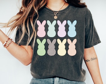 Comfort Colors® Easter Bunny Shirt, Womens Easter T-Shirt, Happy Easter Gift, Team Easter Egg Hunt