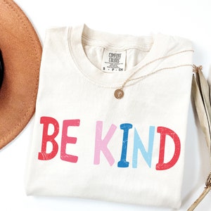 Comfort Colors® Be Kind Teacher Shirt, Choose Kindness Shirt, Retro Teacher Shirt, Back to School Shirt, Elementary School Teacher Shirt image 3