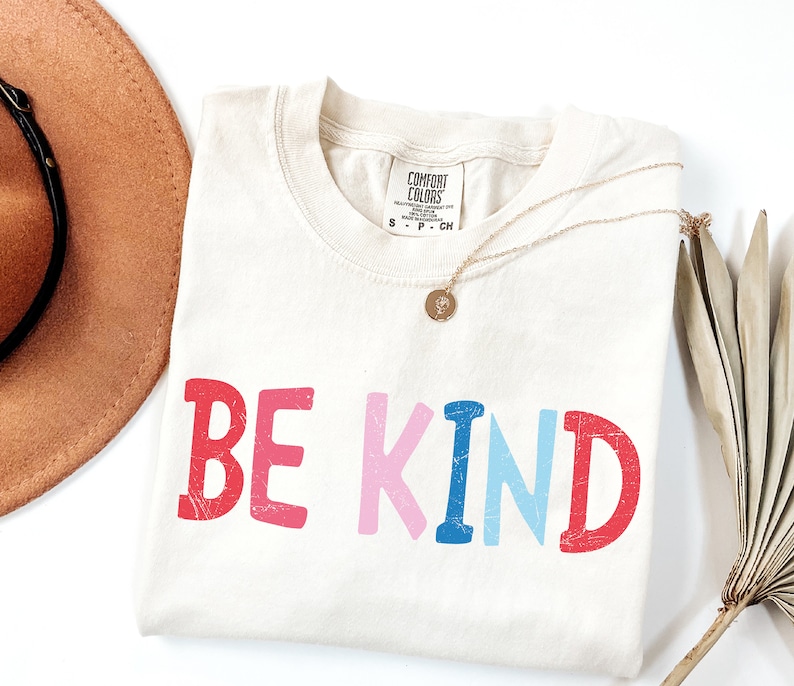 Comfort Colors® Be Kind Teacher Shirt, Choose Kindness Shirt, Retro Teacher Shirt, Back to School Shirt, Elementary School Teacher Shirt image 3