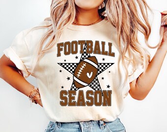 Comfort Colors® Football Season Shirt, Football Fan Shirt, Team Mascot Shirt, School Spirit Shirt, Football Mom Shirt, Family Football Shirt