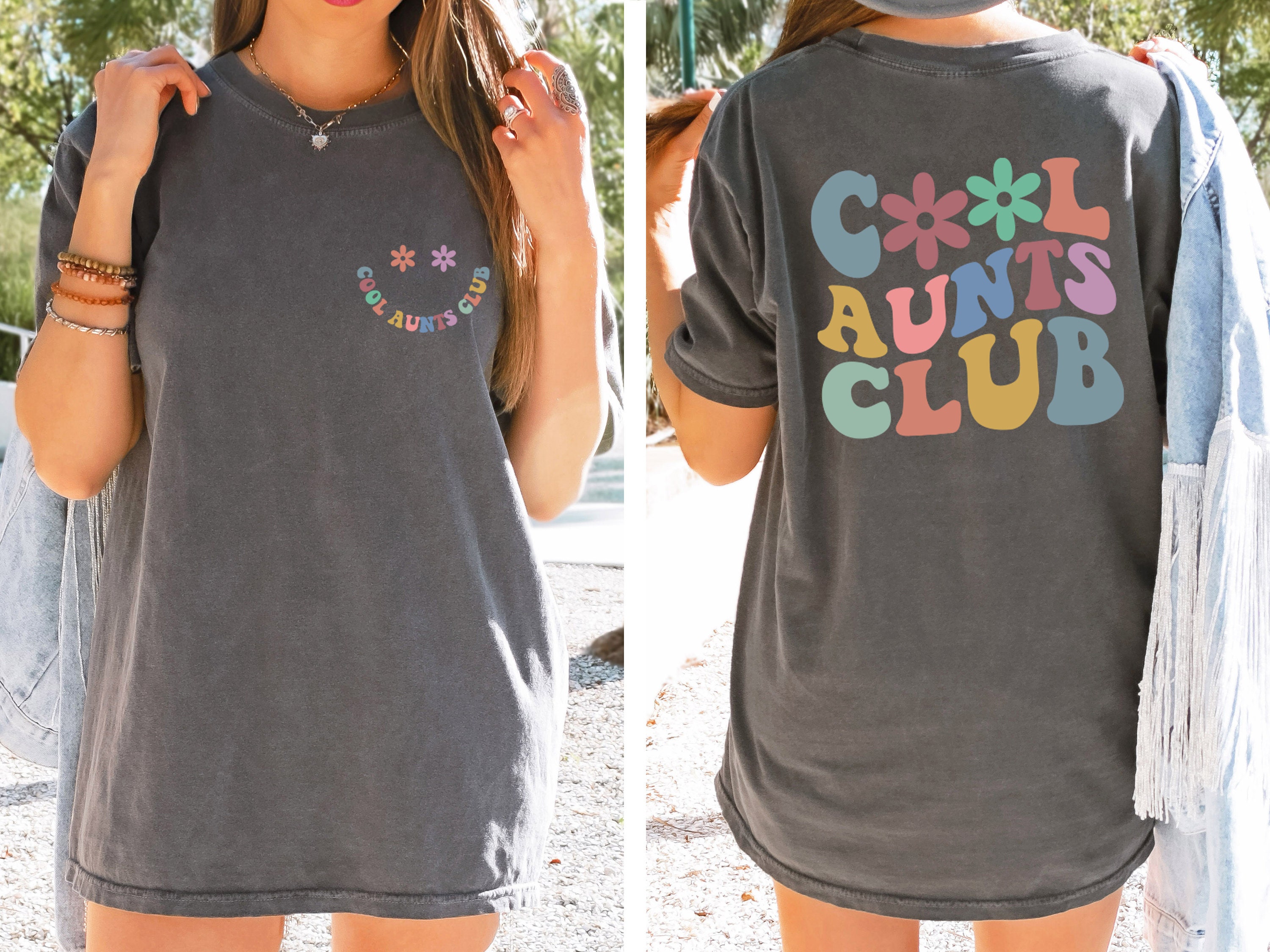 Comfort Colors® Cool Aunts Club Shirt, Mothers Day Gift For Auntie, Cute Aunt Birthday Gift, Sister Gifts, Funny Aunt Announcement Gift