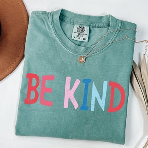 Comfort Colors® Be Kind Teacher Shirt, Choose Kindness Shirt, Retro Teacher Shirt, Back to School Shirt, Elementary School Teacher Shirt image 5