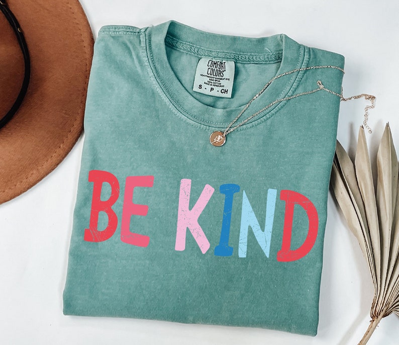 Comfort Colors® Be Kind Teacher Shirt, Choose Kindness Shirt, Retro Teacher Shirt, Back to School Shirt, Elementary School Teacher Shirt image 5