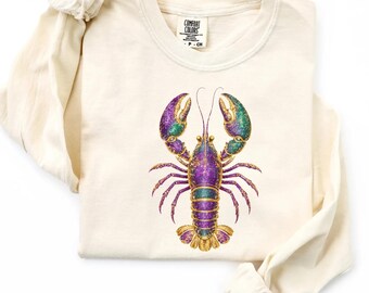 Comfort Colors® Louisiana Crawfish Shirt, Mardi Gras Crawfish Shirt