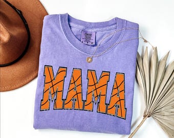 Chemise de maman de basketball rétro Comfort Colors®, cadeau de fête des Mères pour maman de basketball, saison de basketball, chemise de maman amateur de basketball