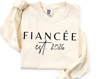 Comfort Colors® Fiancee Est. T-Shirt, Engagement Gift