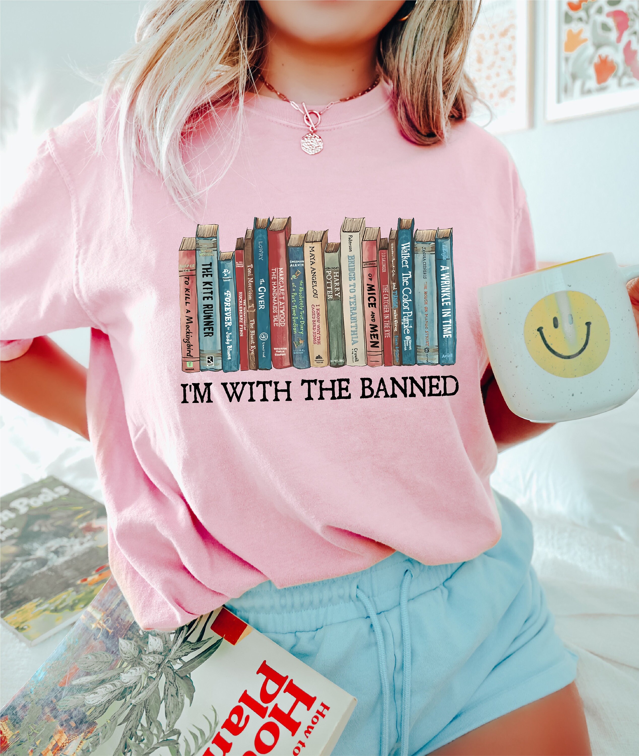 Comfort Colors® I'm With the Banned, Banned Books Shirt, Cute Books ...