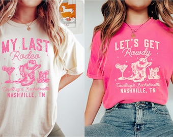 Comfort Colors® My Last Rodeo Shirt, Western Bachelorette Party Favors, Custom Wedding Gifts, Country Bachelorette Shirt, Bride Shirt