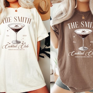 Comfort Colors® Espresso Martini Bachelorette Shirt, Espresso Martini Social Club Shirt, Tini Time, Martini Lover Gift, Bachelorette Party