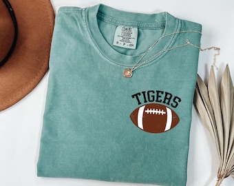 Comfort Colors® Custom Favorite Team Shirt, Team Mascot Shirt, School Spirit Shirt, School Team Shirt, School Logo Shirt, Football Mom Shirt