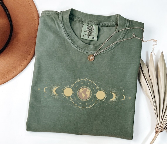Comfort Colors® Moon Phase Shirt, Mystic Moon Shirt, Mystical Moon Phase Shirt, Moon Phase T-Shirt, Boho Moon Shirt, Celestial Moon Shirt