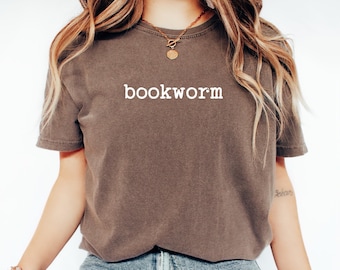 Comfort Colors® Bookworm Shirt, Cute Teacher Shirt, Back to School, Bookish Shirt, Book Lover Teacher Shirt, Elementary Teacher Shirt