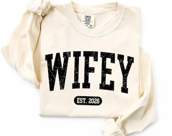 Camisa Comfort Colors® para esposa, regalo de compromiso nupcial
