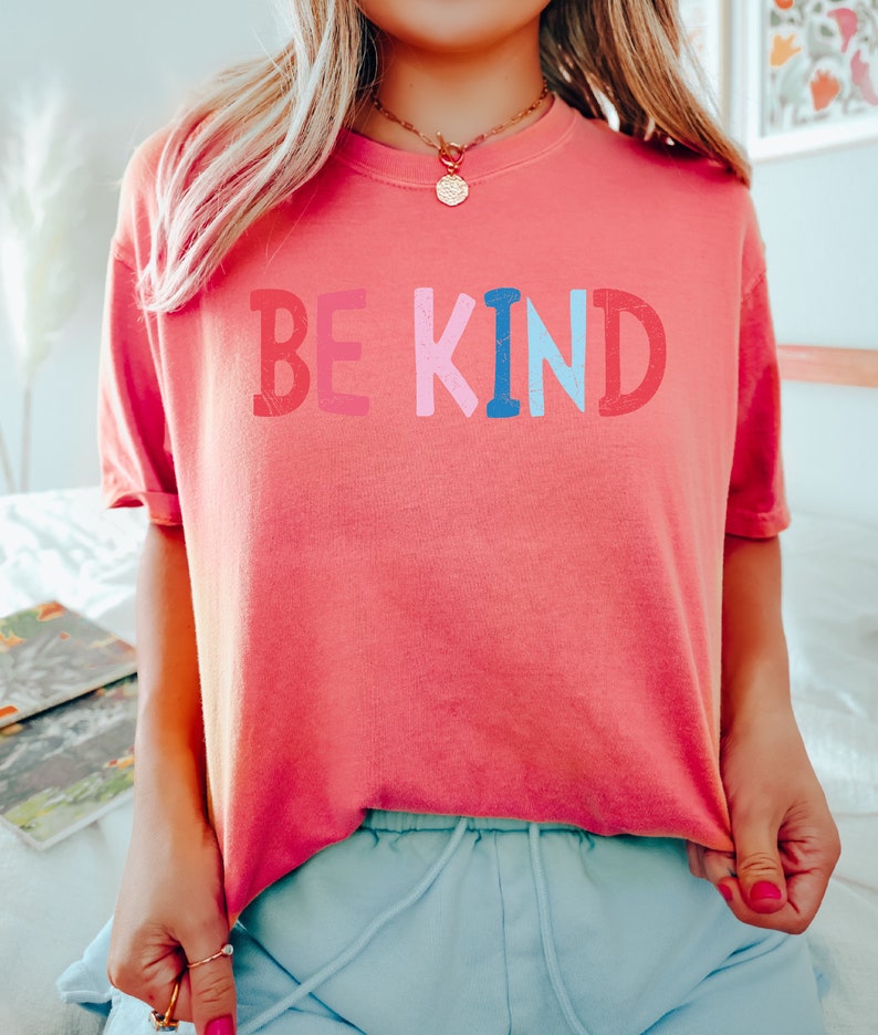 Comfort Colors® Be Kind Teacher Shirt, Choose Kindness Shirt, Retro Teacher Shirt, Back to School Shirt, Elementary School Teacher Shirt image 7