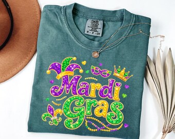 Comfort Colors® Mardi Gras Shirt, New Orleans Tee, Mardi Gras Paradase Carnival