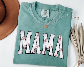 Comfort Colors® Baseball Mama Shirt, Mothers day Gift For Baseball Mom, Gift For Baseball Lover Mom Shirt, Mothers Day Shirt,Baseball Season