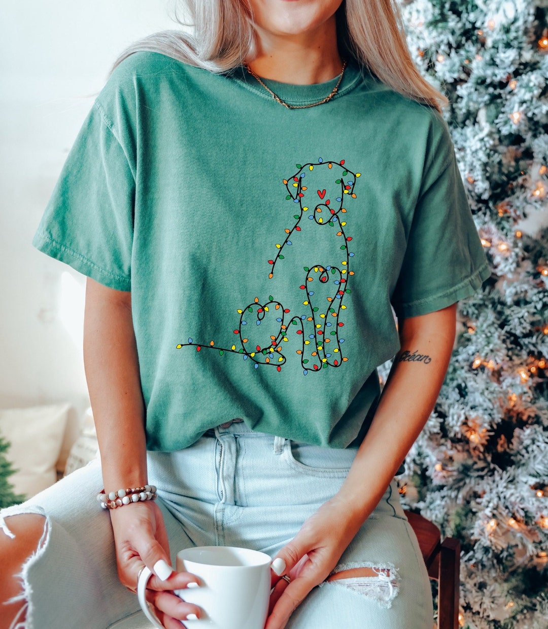 Christmas Cookies Dog Shirt With Tulle Accent (Available in any pattern)