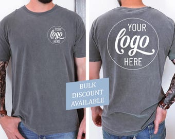 Comfort Colors® Custom Logo Shirt, Personalized Company Logo Shirt, Small Business Logo Shirt, Custom School Logo, Team Logo Shirt Gift