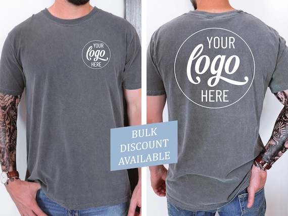 Comfort Colors® Custom Logo Shirt, Personalized Company Logo Shirt, Small Business Logo Shirt, Custom School Logo, Team Logo Shirt Gift