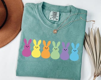 Comfort Colors® Easter Bunny Peeps Shirt, Easter Shirt, Cute Easter Gift, Womens Peeps Shirt, Happy Easter Bunny Shirt, Cute Bunny Shirt