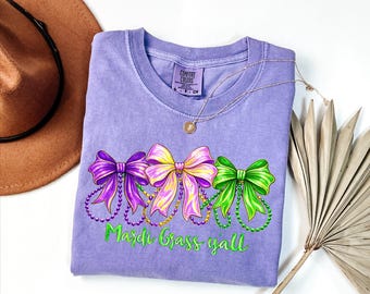 Comfort Colors® Mardi Gras Yall Shirt, New Orleans Tee, Mardi Gras Paradase Carnival