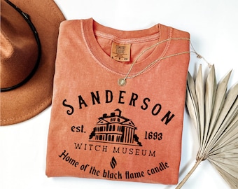 Comfort Colors® Sanderson Witch Museum Shirt, Halloween Shirt, Sanderson Sisters, Witch Shirt, Black Flame Candle Shirt, Hocus Pocus Shirt