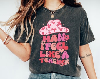 Comfort Colors® Retro Teacher Shirt, Funny Teacher Shirt, Teacher Appreciation Gift, Back To School, New Teacher Gift, Team Teacher Tee