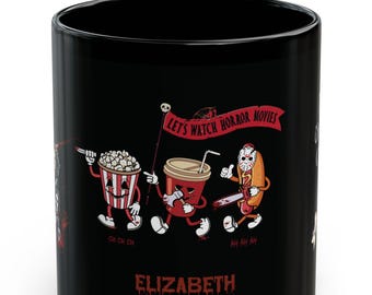 Custom Horror Movie Mug: Scary Movie Night Gift