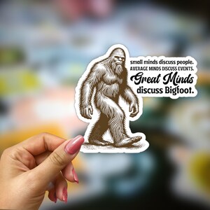 Sasquatch Aufkleber, Big Foot Autofenster Aufkleber, sarkastischer Aufkleber, lustiger Aufkleber, Big Foot Liebhaber, wasserdichter Aufkleber, Freund Geschenk, Get Squatchy